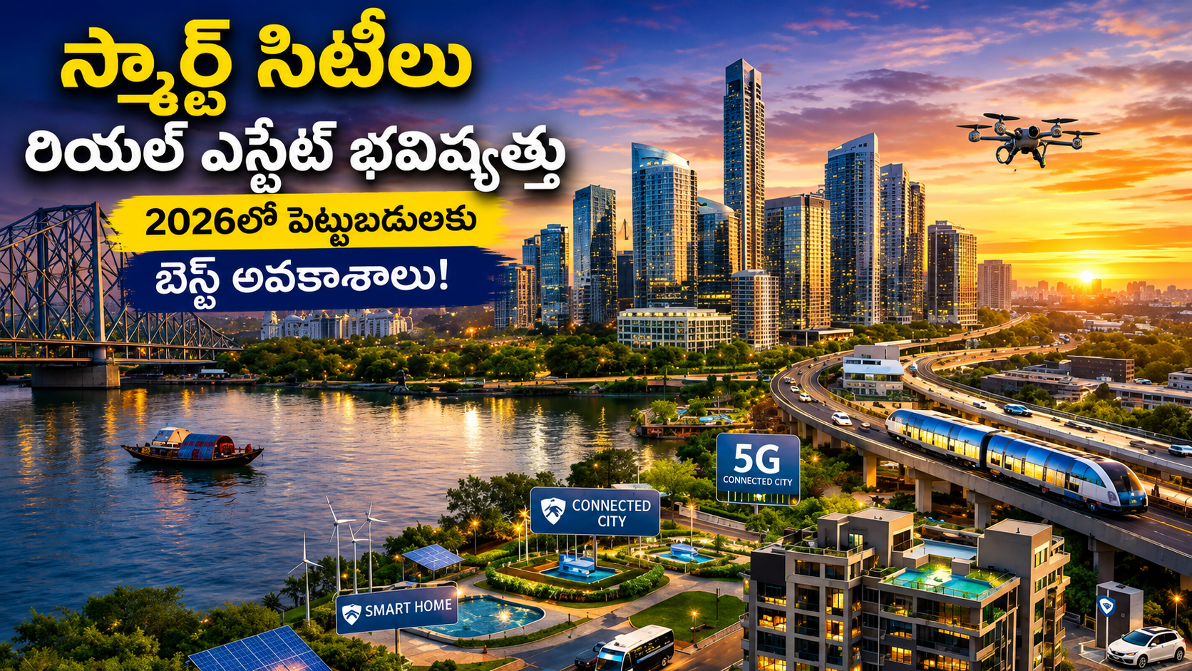 స్మార్ట్ సిటీలు – 2026లో రియల్ ఎస్టేట్ భవిష్యత్తు ఎలా మారుతోంది?