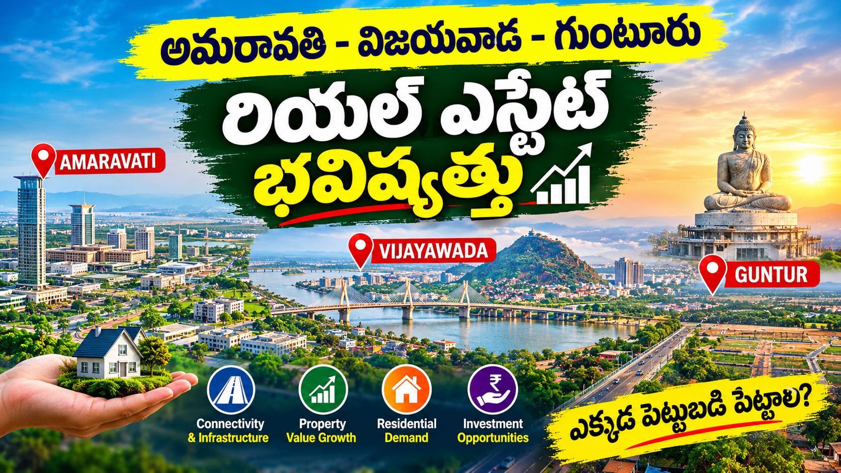 అమరావతి–విజయవాడ–గుంటూరు రియల్ ఎస్టేట్ భవిష్యత్తు 🔥 | ఎక్కడ పెట్టుబడి పెట్టాలి? | 2026