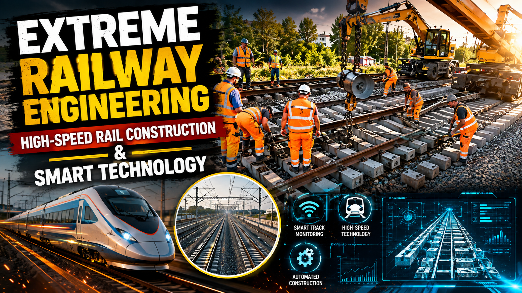 Extreme Railway Engineering | హైస్పీడ్ రైలు ట్రాక్లు ఎలా నిర్మిస్తారు? | Smart Railway Technology