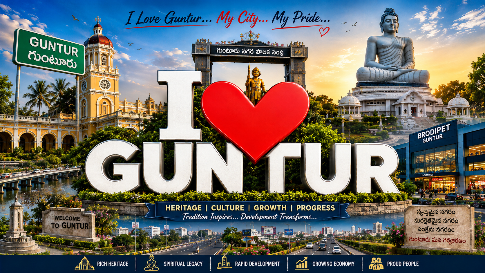 I Love Guntur ❤️ | నా గుంటూరు... నా గర్వం | Heritage, Culture & Rapid Development