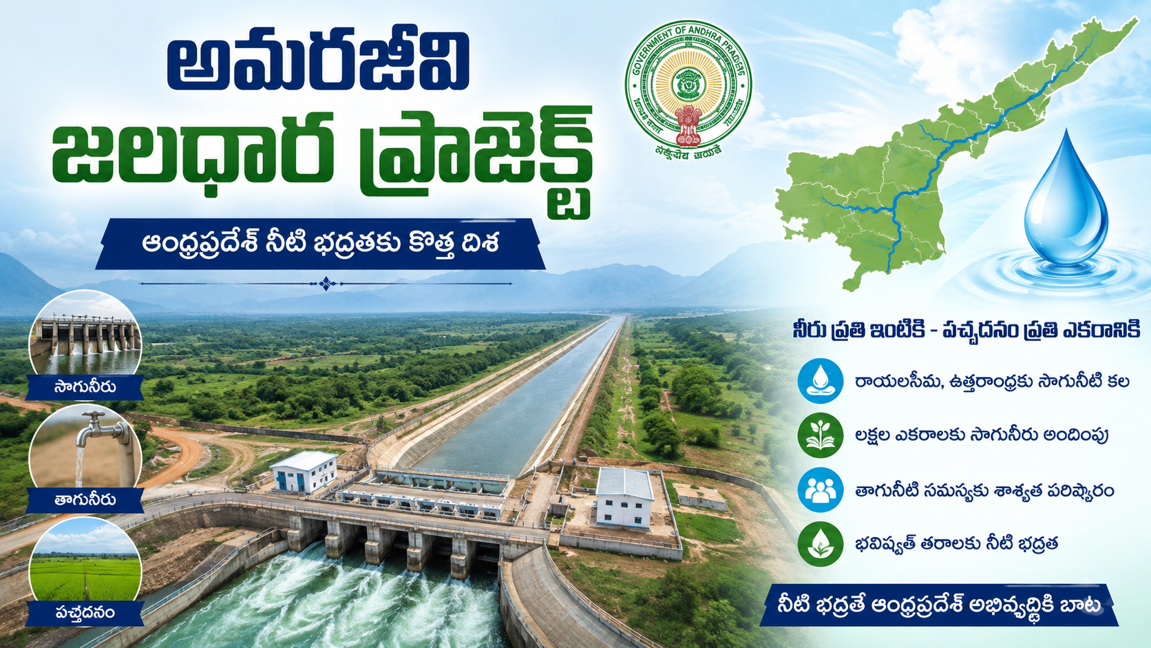 అమరజీవి జలధార ప్రాజెక్ట్ | ఆంధ్రప్రదేశ్ నీటి భద్రతకు కొత్త దిశ