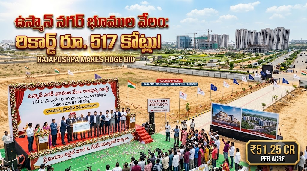 హైదరాబాద్ రియల్ ఎస్టేట్లో సంచలనం: రూ. 517 కోట్లతో భారీ భూ కొనుగోలు!
