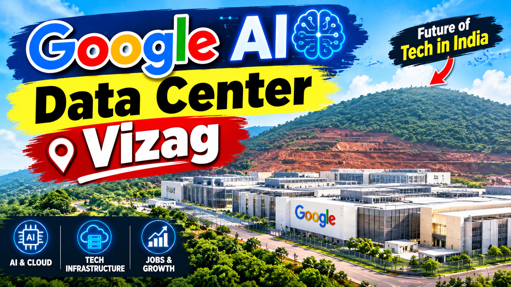 విశాఖపట్నంలో Google AI Data Center! 🚀 భారీ టెక్నాలజీ ప్రాజెక్ట్తో ఏపీకి కొత్త ఊపు? | Vizag Latest Update